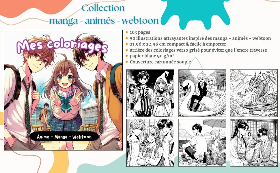 coloriages manga animés webtoon