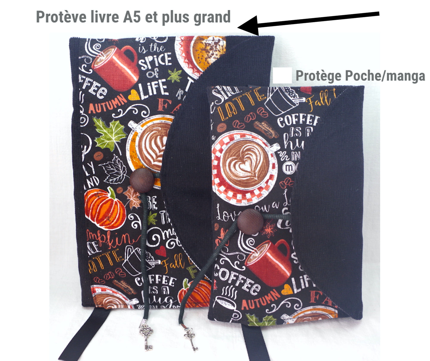 Protège livre-agenda-carnet à personnaliser