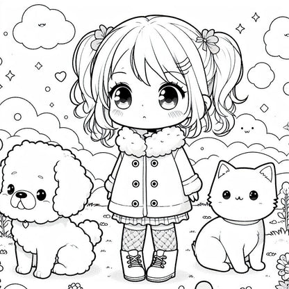 Coloriages Kawaii