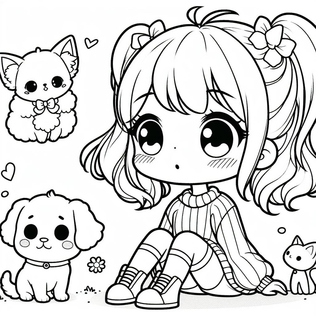 Coloriages Kawaii