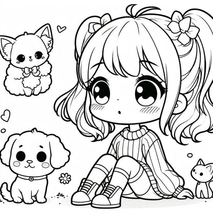 Coloriages Kawaii