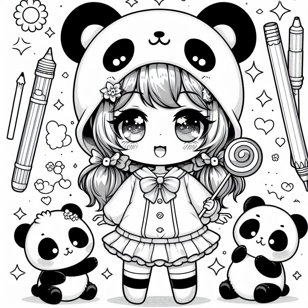 Coloriages Kawaii
