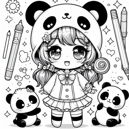 Coloriages Kawaii