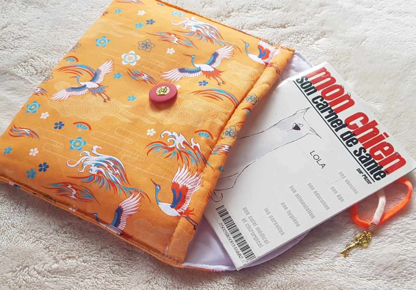 Pochette liseuse Grue Sora