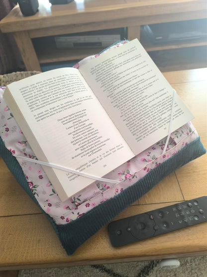 Coussin de lecture - liseuse - tablette personnalisable