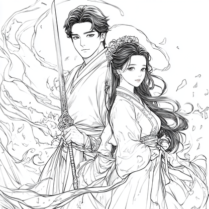 Coloriages séries d'Asie