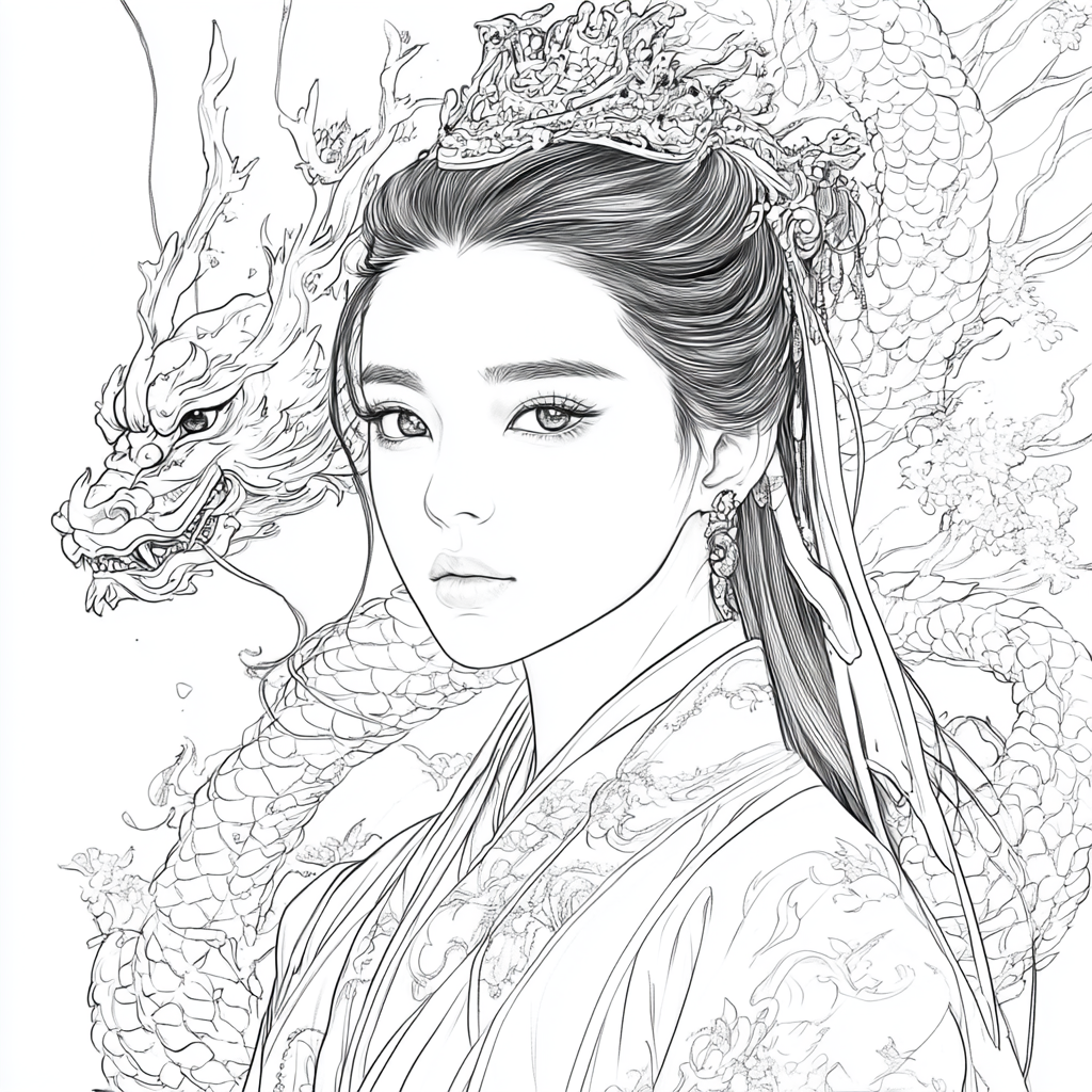 Coloriages séries d'Asie