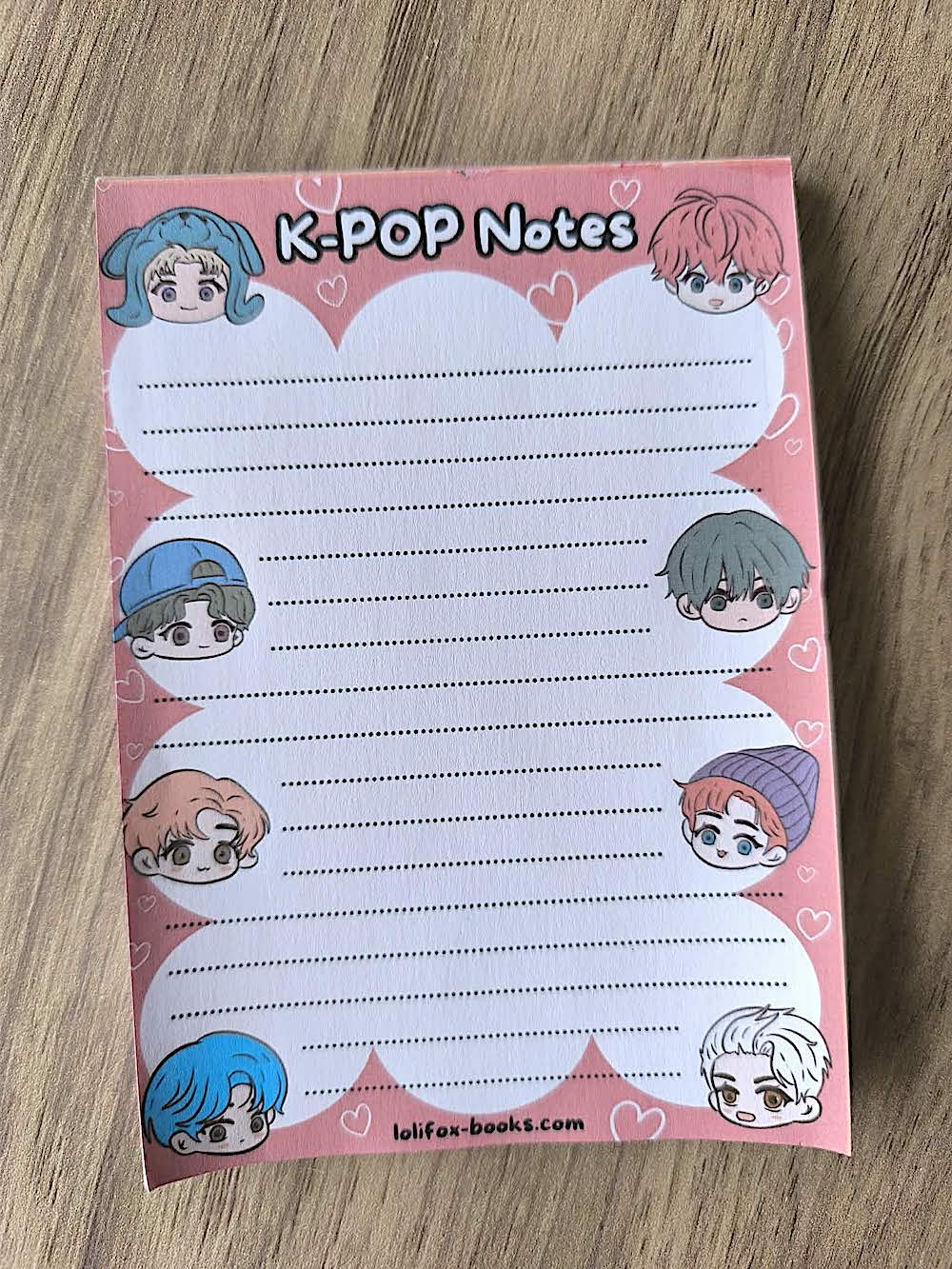 Bloc notes k-pop