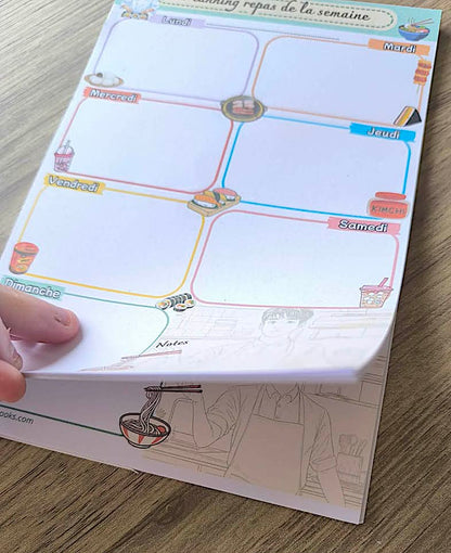 Planning des menus de la semaine A5 Asie