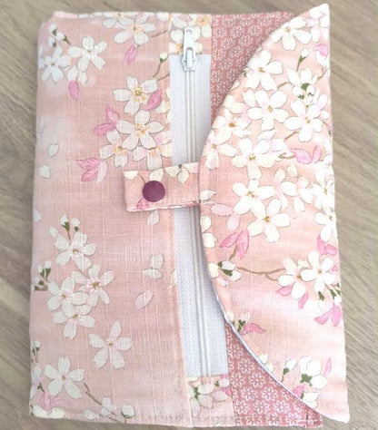 Housse organisatrice fleurs de cerisier rose