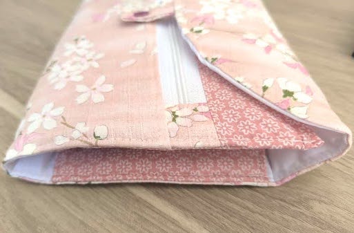 Housse organisatrice fleurs de cerisier rose